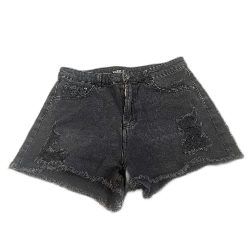 Wild Fable distressed cutoff black denim shorts 10